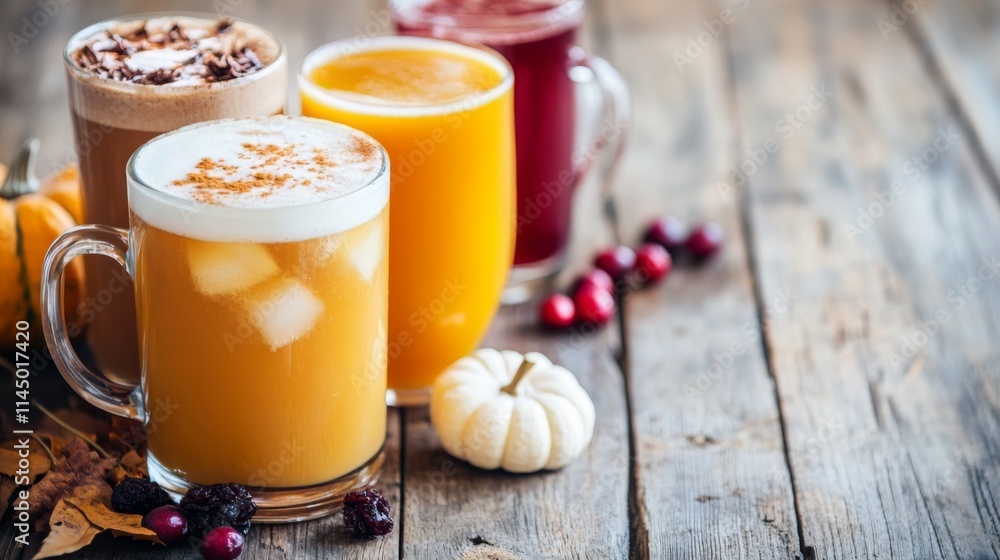 Autumnal Flavors: Festive Selection of Iced Drinks Autumnal Flavors: Festive Selection of Iced Drinks
