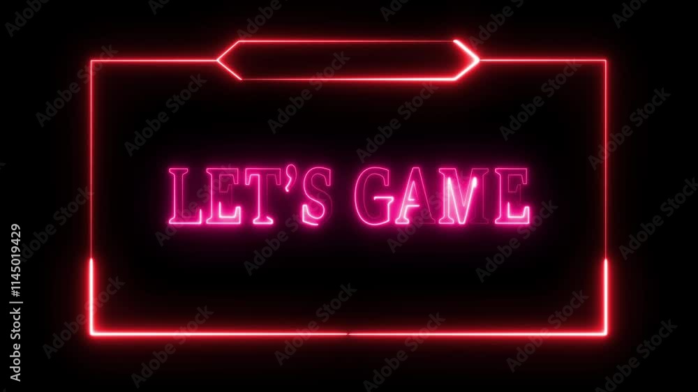 let's game neon animation written video let's play game animation background. let's game neon animation written video let's play game animation background.