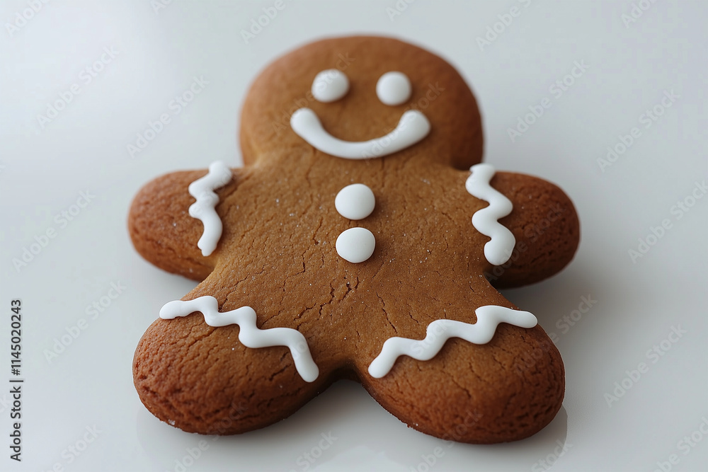 Gingerbread Cookie Isolated on White Background Gingerbread Cookie Isolated on White Background