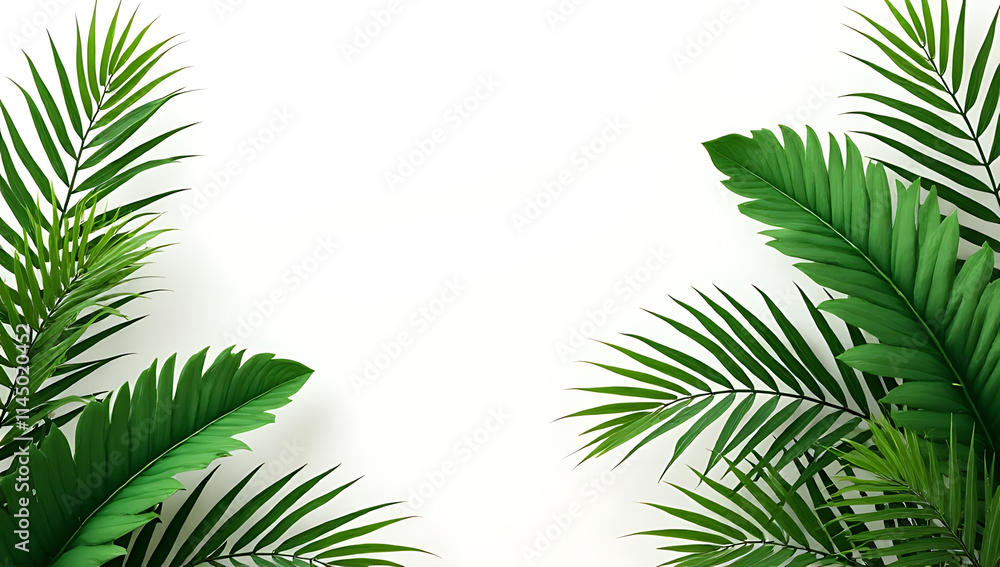 A serene exotic tropical paradise with lush greenery on a pure white background evokes natural beauty and tranquility instantly emerges._00001_ A serene exotic tropical paradise with lush greenery on a pure white background evokes natural beauty and tranquility instantly emerges._00001_