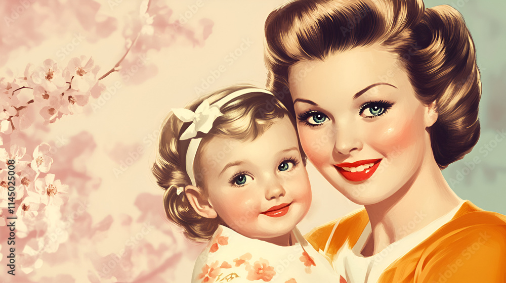 Beautiful image of mother and son, mother's day, family Beautiful image of mother and son, mother's day, family