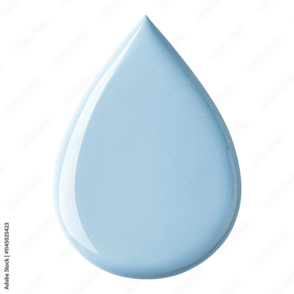 Teardrop Icon in Light Blue, minimalist design, flat style, clean aesthetics, white background, modern simplicity, versatile usage Teardrop Icon in Light Blue, minimalist design, flat style, clean aesthetics, white background, modern simplicity, versatile usage