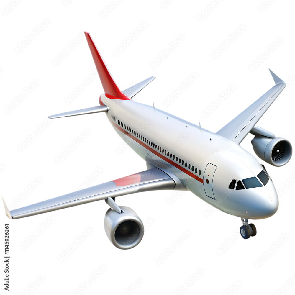 Obraz premium airplane on a white background