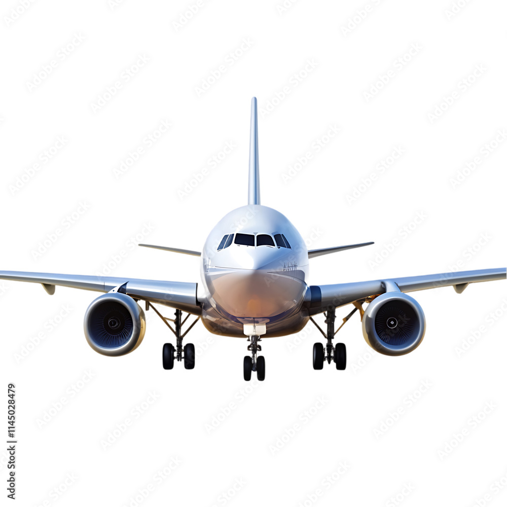 Fototapeta premium airplane on a white background