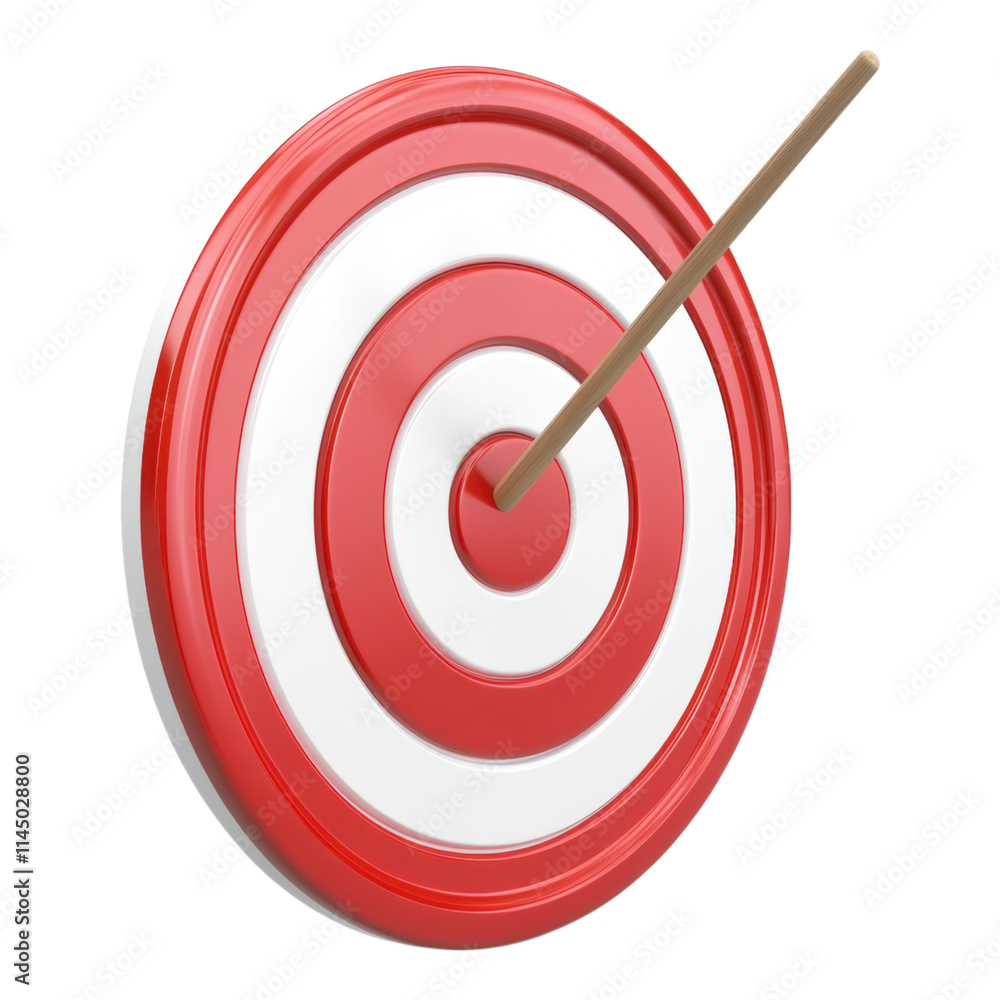 Bold target icon featuring vibrant red and white concentric circles on a transparent background, ideal for graphic design and branding projects Bold target icon featuring vibrant red and white concentric circles on a transparent background, ideal for graphic design and branding projects