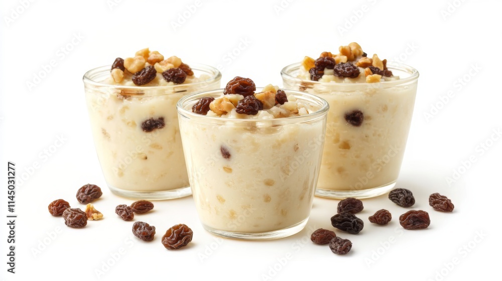 Creamy Rice Pudding with Raisins and Walnuts Creamy Rice Pudding with Raisins and Walnuts