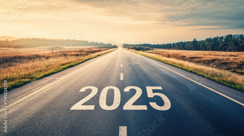 Wallpaper Mural Welcome To 2025 The Highway Represents the Beginning of 2025 Torontodigital.ca