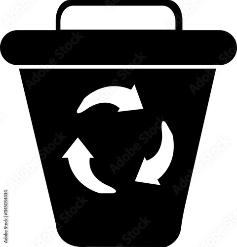 Trash bin, waste disposal, wastepaper basket