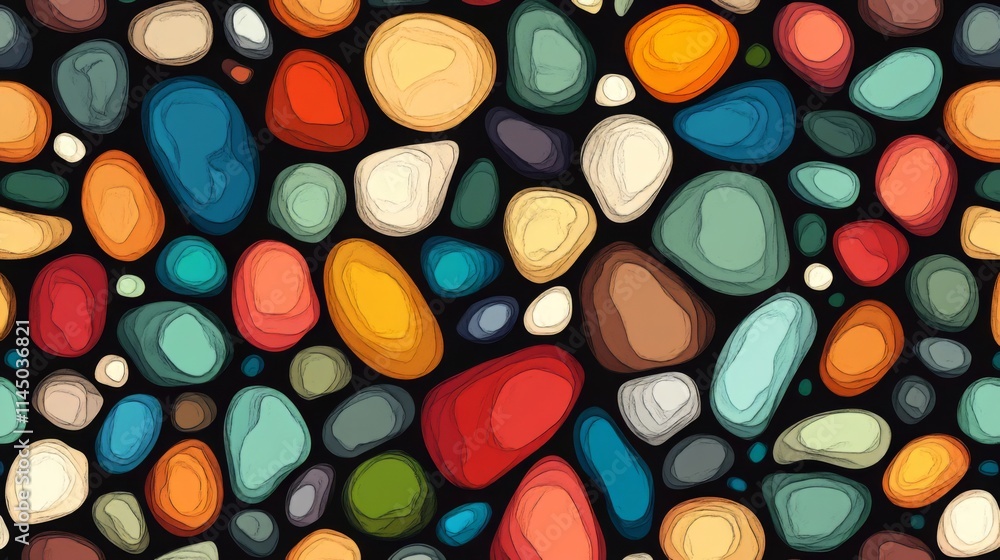 Colorful Stone Pattern Design. Vibrant Abstract Background Colorful Stone Pattern Design. Vibrant Abstract Background