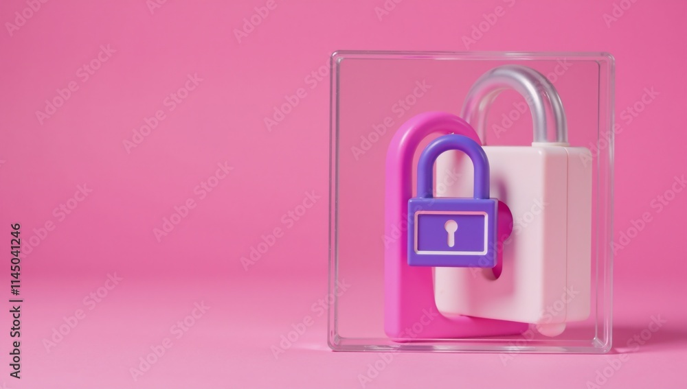 Digital Security Encrypted Data Life Insurance Icon on Soft Pink Background - Modern Trustworthy Design Digital Security Encrypted Data Life Insurance Icon on Soft Pink Background - Modern Trustworthy Design