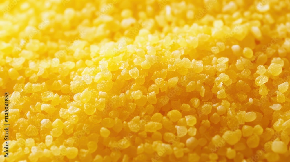 Close-up of yellow grains, possibly semolina. Close-up of yellow grains, possibly semolina.