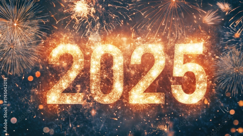 Celebrating the arrival of 2025 with vibrant fireworks and joyful gatherings