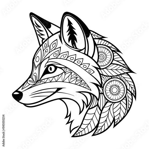 Mandala intricate design with pattern art and coloring spiritual