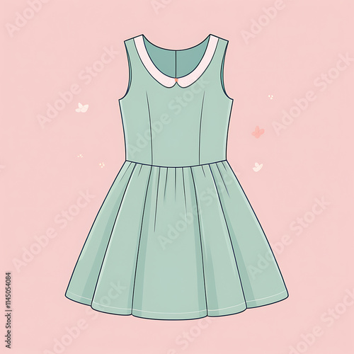 Illustration of a kids dress
