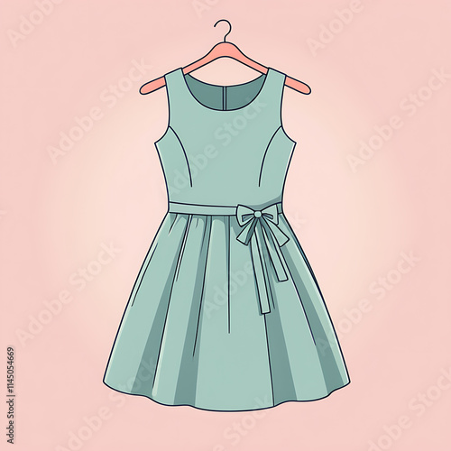Illustration of a kids dress