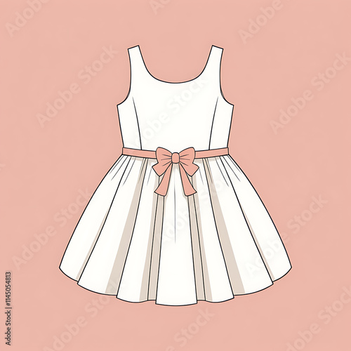 Illustration of a kids dress