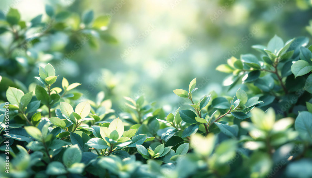 Green leaves with blurred background, a lush and vibrant natural scene. Green leaves with blurred background, a lush and vibrant natural scene.