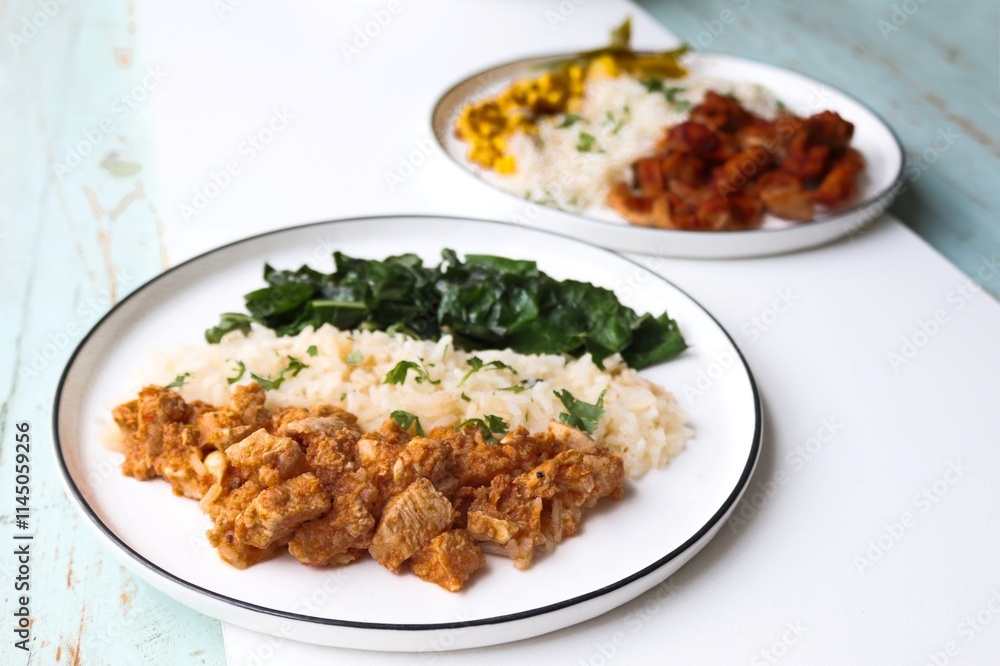 Photography of homemade plated meals. Ranging from rice dishes to wraps to chicken to pasta. Photography of homemade plated meals. Ranging from rice dishes to wraps to chicken to pasta.