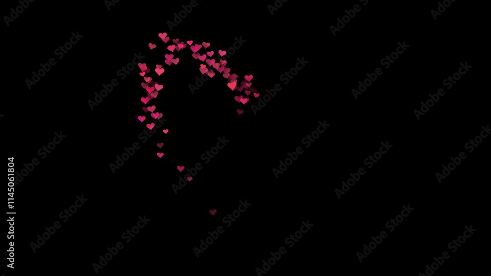 Hearts Sparkle particle trails entering multiple sets of star glittering for video transition or wipe effect transition and wipe effect 4k Video on Green Background Hearts Sparkle particle trails entering multiple sets of star glittering for video transition or wipe effect transition and wipe effect 4k Video on Green Background