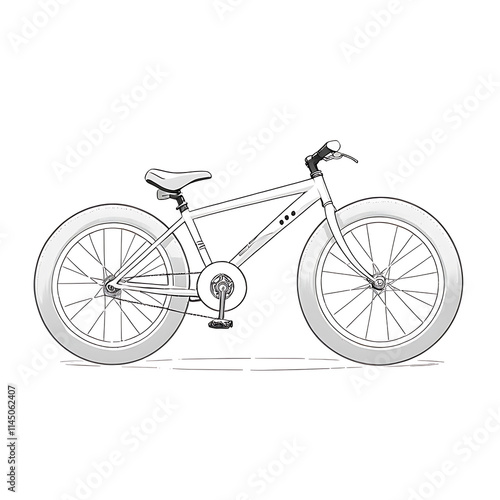 bicycle isolated on white
