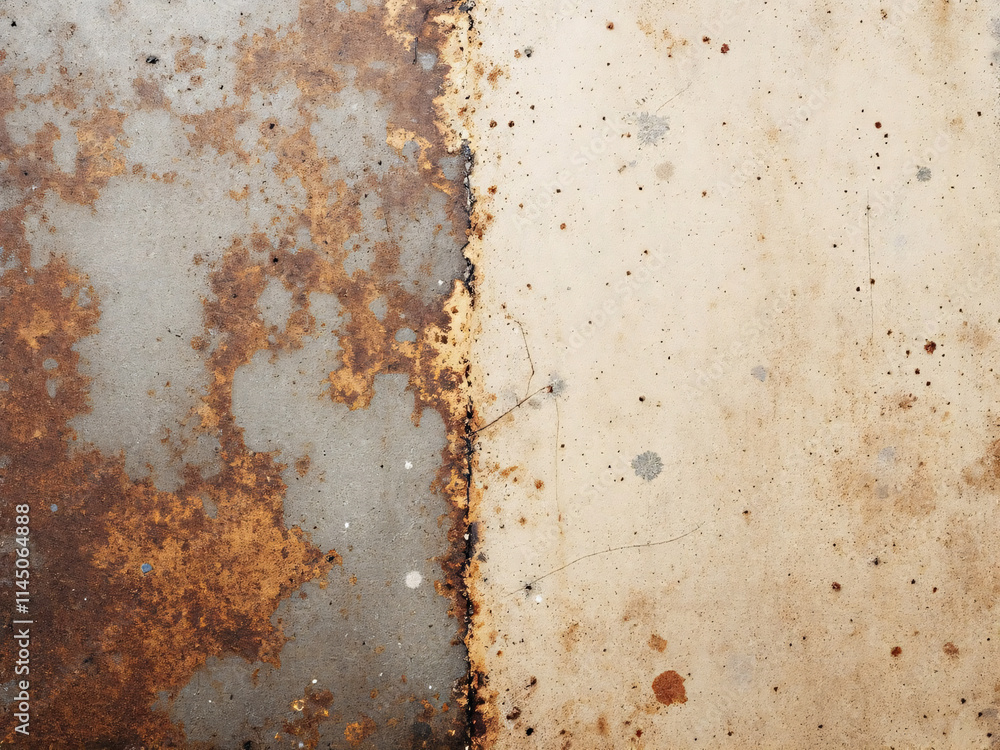 Rusty metal texture with grunge and weathered details, ideal for backgrounds.