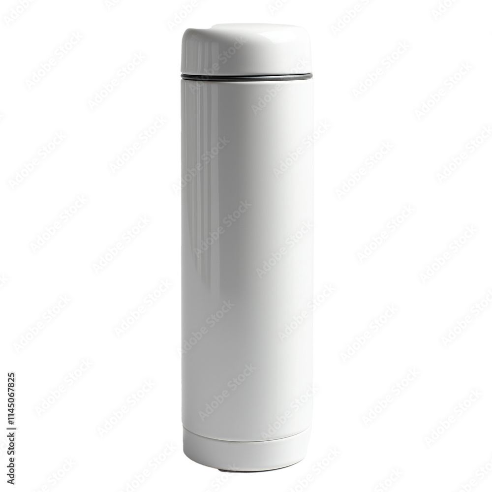 white thermos isolated on white white thermos isolated on white