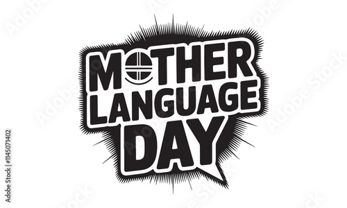 International Mother Language Day , 21 February Typography ,T-shart, Banner design.