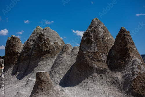 Pampachiri Stone Forest in Andahuaylas Peru. It is a spectacular rocky landscape in pointed or mushroom shapes, product of the eruption of the Qarwarasu and Sotaya volcanoes. 