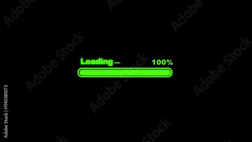 Please wait black and white loading bar animation. Volume scale visualization outline 2D cartoon 4K video downloader motion graphic. Level status.  liquid filling indicator waiting animated gif