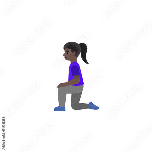 Kneeling Person (Variant) Emoji
