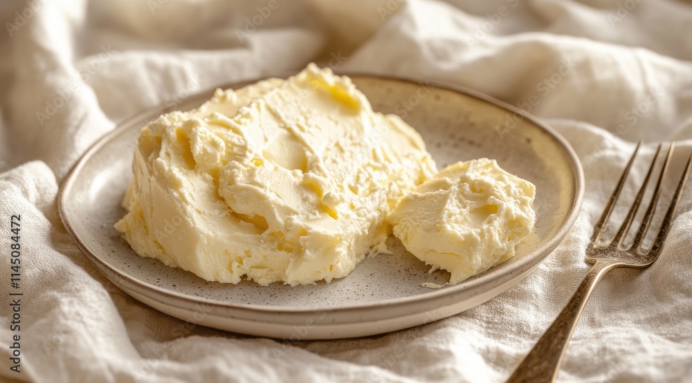 Round Cheese on White Plate with Slices Arranged Aesthetically Round Cheese on White Plate with Slices Arranged Aesthetically