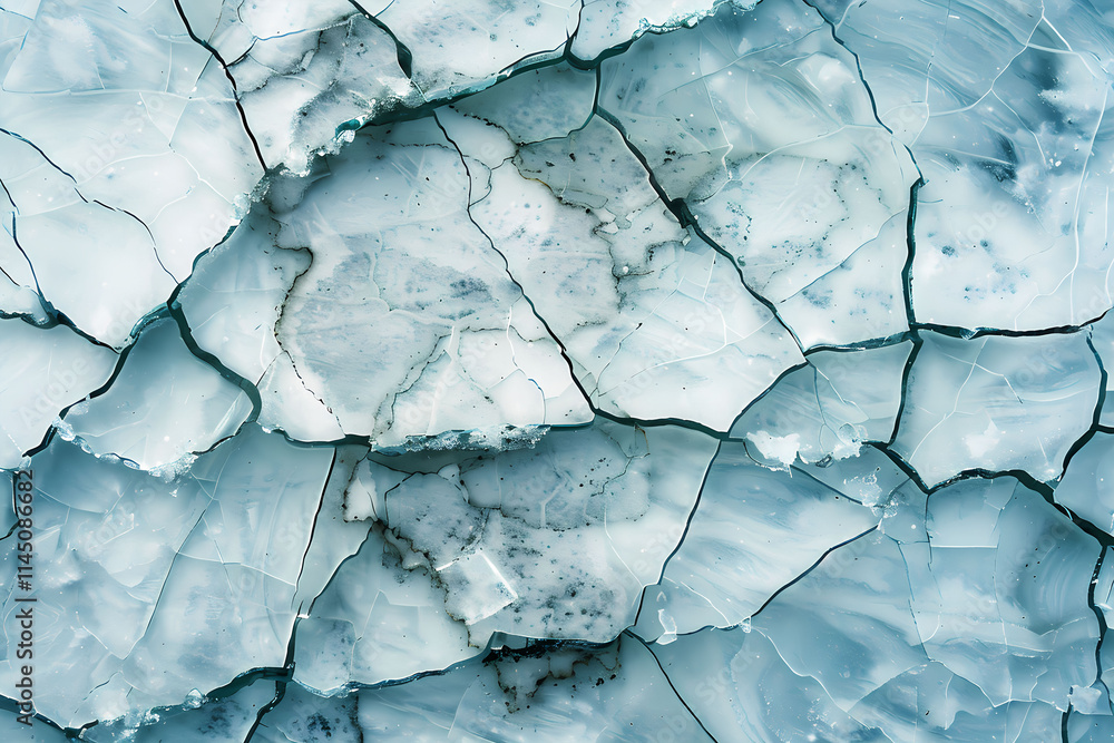 Frozen texture. Lots of cracks in the ice. A close-up of the ice, the texture of the ice is a natural blue color. Abstract winter seasonal background Frozen texture. Lots of cracks in the ice. A close-up of the ice, the texture of the ice is a natural blue color. Abstract winter seasonal background