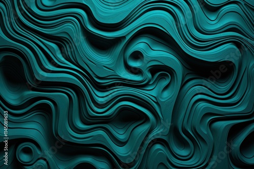Turquoise background with waves.