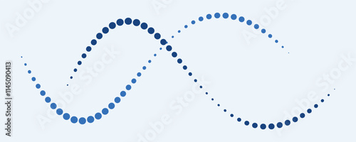 abstract background with dotted waves