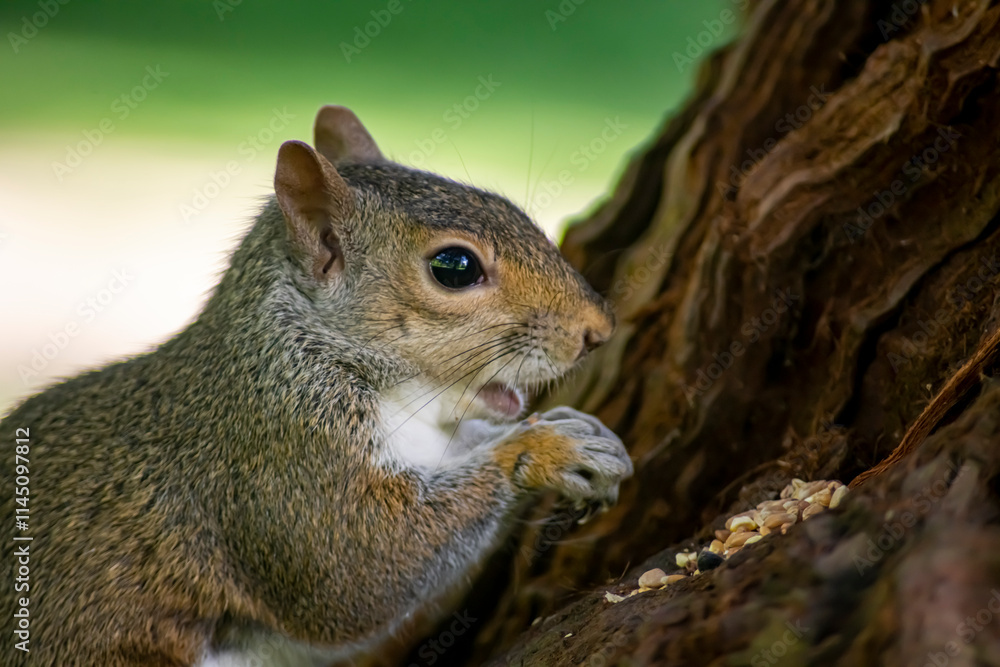 Fototapeta premium The Eastern Grey Squirrel (Sciurus carolinensis)