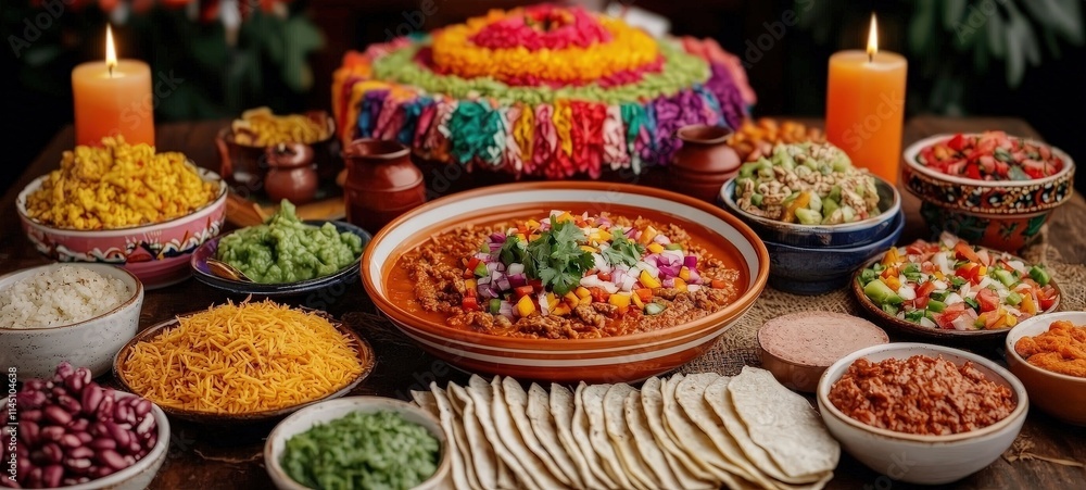 Festive culinary celebration home kitchen food platter vibrant environment close-up view cultural experience Festive culinary celebration home kitchen food platter vibrant environment close-up view cultural experience