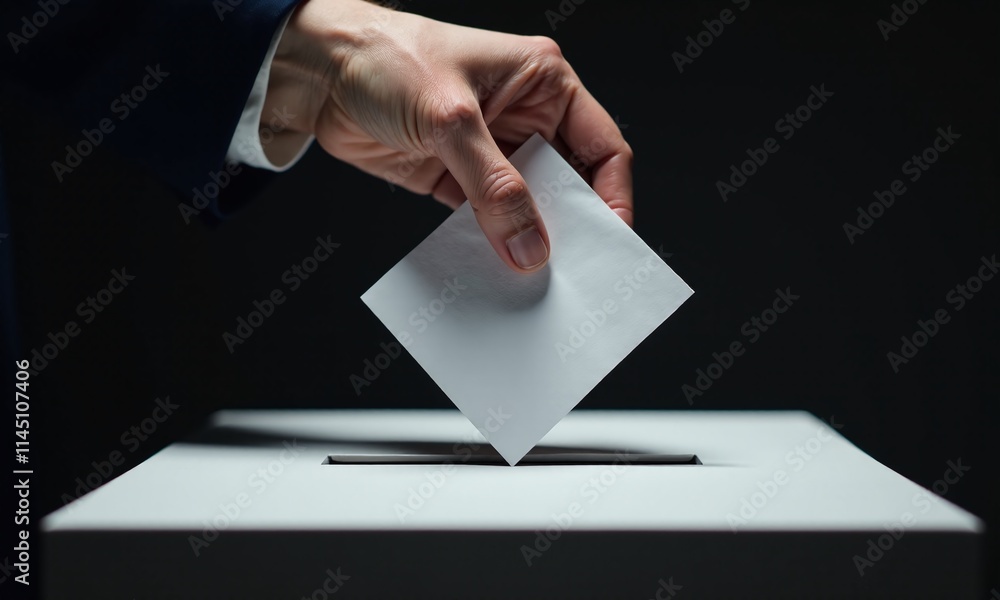Voting booth hand casting ballot democratic process close Voting booth hand casting ballot democratic process close