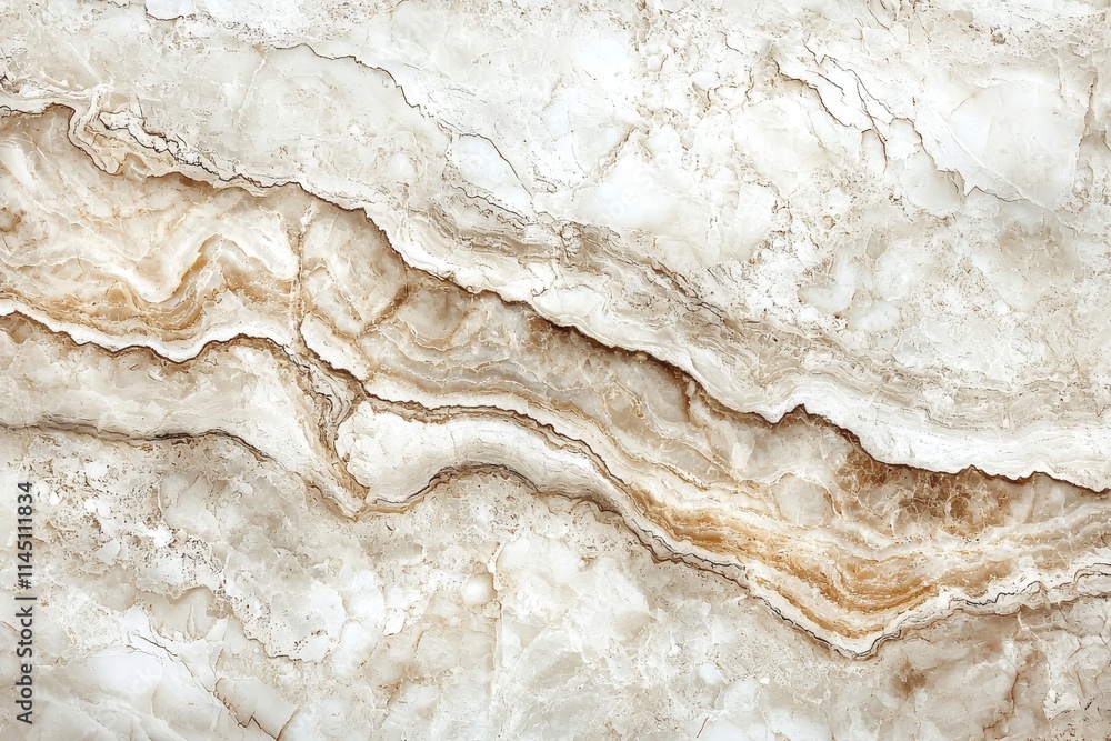 Fototapeta premium A light marble backdrop with beige-colored tiles. Granite tiles arranged in a flat lay, top view, with ample copy space.