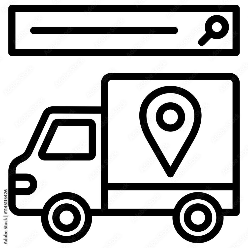Line icon Tracking vector contact us communication Line icon Tracking vector contact us communication
