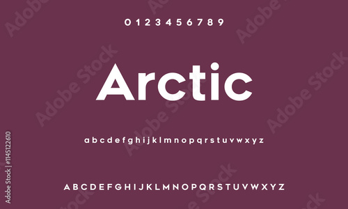 Modern Bold Font. Sans Serif Font. Regular Uppercase Lowercase Typography urban style alphabet fonts for fashion, sport, technology, digital, movie, logo design, vector illustration