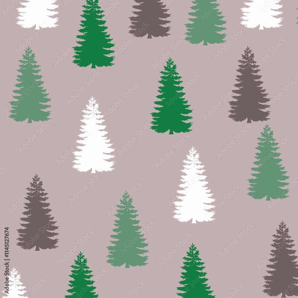 christmas trees pattern, pine forest background christmas trees pattern, pine forest background