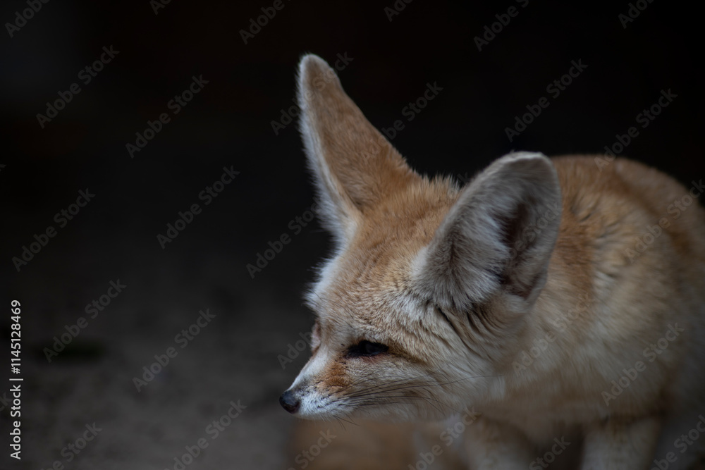 Obraz premium A Fennec Fox (Vulpes zerda).