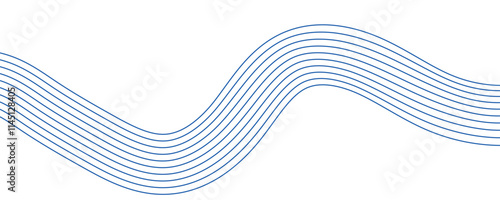 abstract blue wave vector background