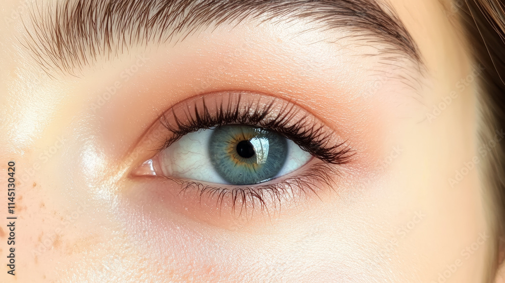 Detailed close-up view of a blue eye highlighting natural beauty and unique features Detailed close-up view of a blue eye highlighting natural beauty and unique features