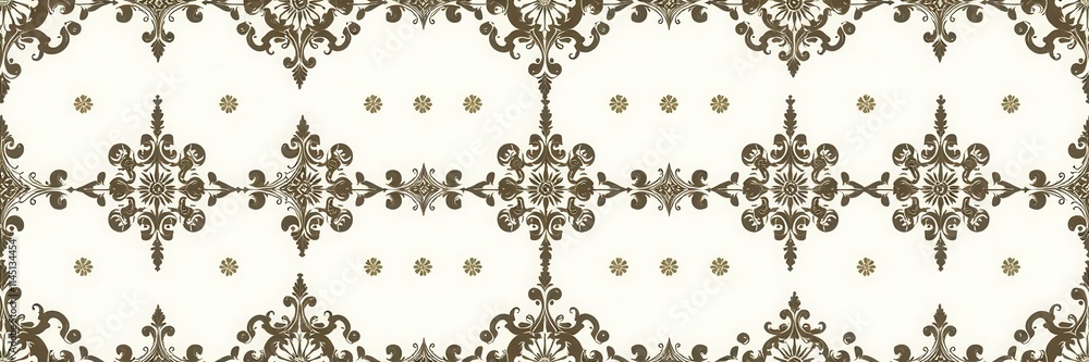 Ornate and elegant seamless damask wallpaper design in rich colors, design, wallpaper Ornate and elegant seamless damask wallpaper design in rich colors, design, wallpaper