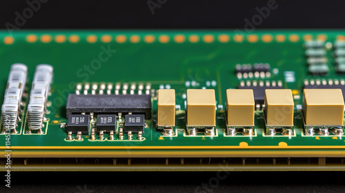 Circuit components meticulously arranged on a development board, showcasing innovation and precision in electronic engineering, where every element plays a crucial role in creating functional technolo