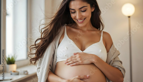 Pregancy Checkups - prenatal checkup beautiful happy women being mom v1
