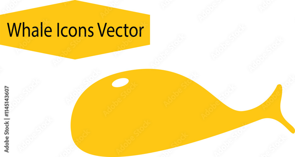 Whale icons vector Whale icons vector