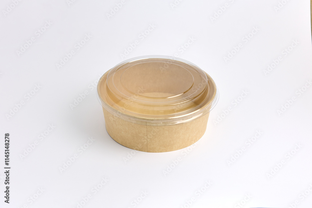 Biodegradable Paper Bowls with Transparent Lids