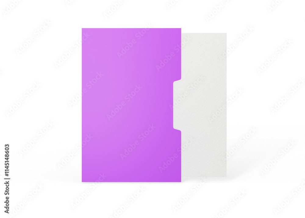 Folder with Greeting Card Mockup Folder with Greeting Card Mockup